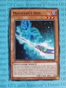LED6-EN008 Magician's Rod Yu-Gi-Oh Card 1st Edition New - Picture 1 of 4