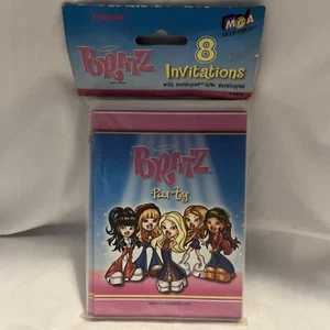 Bratz Party Invitations With Envelopes 8ct Each 2002 By Unique MGA - Picture 1 of 6
