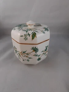 Crown Staffordshire Kowloon Sweet Jar Large Size Octagonal Vintage British - Picture 1 of 10