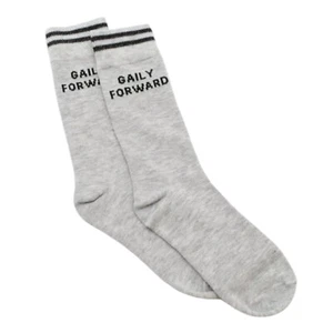 Gayly Forward Socks Crew Socks Gay Pride LGBTQIA+ Gift Casual - Picture 1 of 3