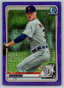Matt Manning 2020 Bowman Mega Box Chrome Purple Mojo Refractor /250 BCP-99 - Picture 1 of 2