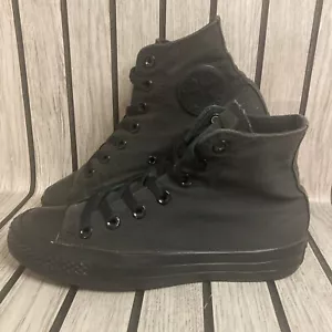 Zapatos Converse All Star Chuck Taylor High Top Triple Negro Reino Unido Talla 4.5 M3310C - Imagen 1 de 14