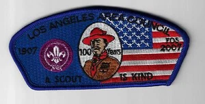 Los Angeles Area Council SAP SA-83 FOS 1907-2007 100 Yrs A Scout Is Kind BLU Bdr - Picture 1 of 1