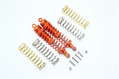 GPM Orange Aluminum Rear Adjustable Shocks Traxxas 4x4 Slash Rustler Stampede - Image 1 of 2