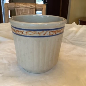 Vintage Rare Red Wing Gray Line Sponge band Beater Pantry Jar Stoneware Crock - Picture 1 of 9