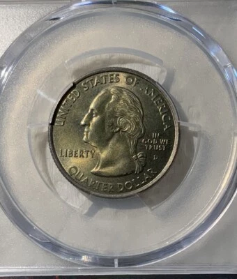 2002 D Louisiana State Quarter MS 65 Uncirculated Toning - Image 1 of 2