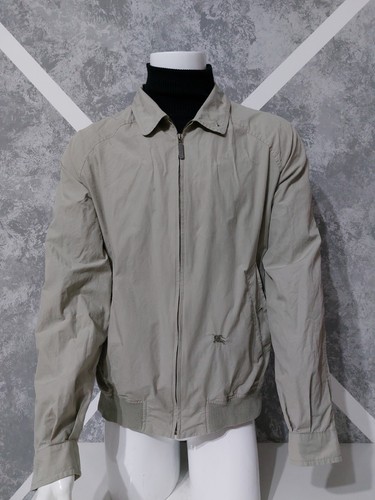 Giacca leggera bomber Burberry vintage taglia L grigio uomo