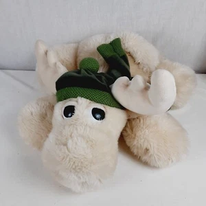 Commonwealth Extra Large 23" Moose Reindeer Christmas Plush Pillow w/ Green Hat - Picture 1 of 22