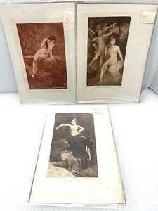 ANTIQUE FRENCH NUDE ART PRINTS FOUBERT EGLOGUE JENOUDET CYANE DAUX SALOME L.E. - Picture 1 of 7