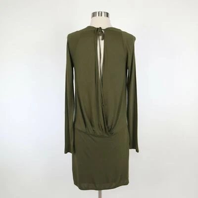Vestido envolvente sintético alto hippie para mujer M mediano sin espalda cuello capucha verde oliva Foto 1 de 4