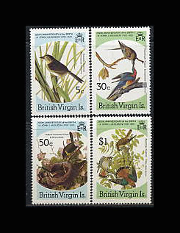 VIRGIN IS, Sc #520-23, MNH, 1985, pájaros, gorrión, chat Foto 1 de 1