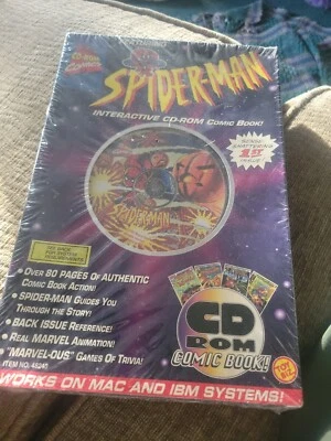 Cómic SpiderMan Interactive CD-ROM Windows/Mac 95 Marvel Avengers nuevo de colección Foto 1 de 4