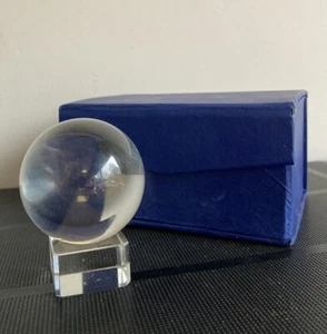 5cm Crystal Ball on Glass Stand Gift Boxed Perfect For Travelling Or Display - Picture 1 of 3