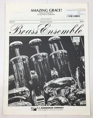 Amazing Grace Trombone Quartet Sheet Music Grade 3 Frank Siekmann CL Barnhouse - Image 1 of 4