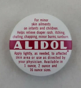 Lata medicinal rara de colección - Ungüento ALIDOL Bredenbeck Products Cleveland OH NOS - Imagen 1 de 4