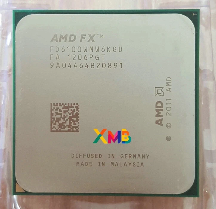 AMD FX-6100 Socket AM3+ CPU Processor 6C 3.3 GHz FD6100WMW6KGU - Image 1 of 1