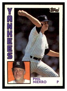 1984 Topps Traded #84T PHIL NIEKRO New York Yankees ~E4DD