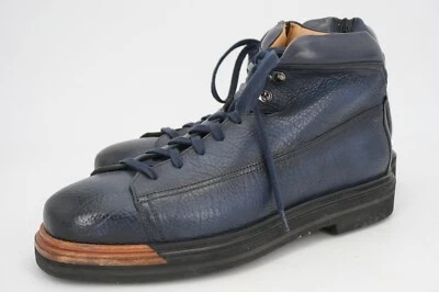 $1095 | USADO 5x BOTA DE SENDERISMO SANTONI EVEREST US 9 D DERBY CREMALLERA AZUL MARINO BRUÑIDA Foto 1 de 4