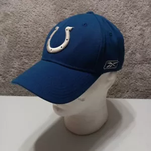 Indianapolis Colts Hat Cap Stretch Fitted M/L NFL Authentic Football Reebok - Picture 1 of 13