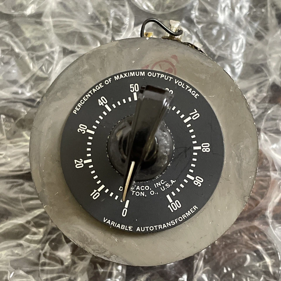 Vintage STANDARD ELEC. PROD. CO. 331C239H01 Variable Transformer Type 7253 - Image 1 of 4