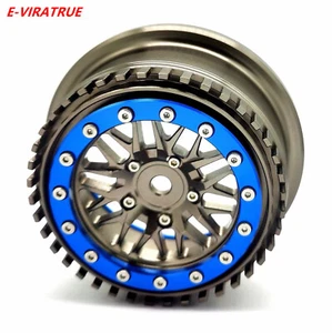 E-VIRATRUE 2.2/3.0''Alu Wheel For Losi RZR Rey/Baja Rey/Hammer U4 1/10 1pcs - Picture 1 of 20