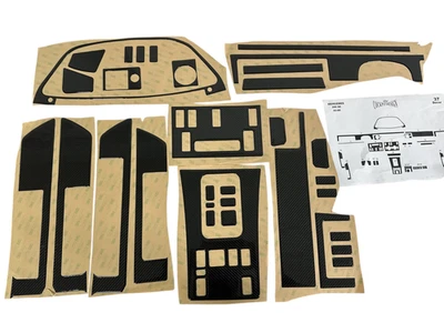 Kit de molduras de tablero de aspecto de carbono para Mercedes Benz W126 1980-1985 280 SE Foto 1 de 4