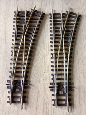 2 X Peco Setrack ST-240 Right Hand Point's OO Gauge Nickel Silver  - Image 1 of 3