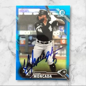 Yoan Moncada Firmato 2021 Topps Bowman Cromo Blu Auto /25 #SR-YM Angels - Foto 1 di 2