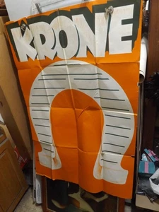 ALTES DRUCK Klein & Volbert MÜNCHEN GERMANY HUFEISEN KRONE POSTER GEFALTET - Bild 1 von 15