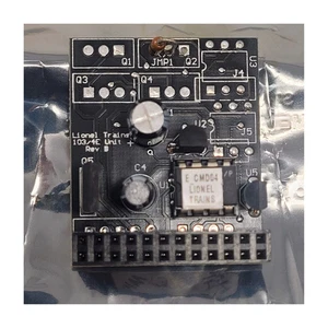 Unidad electrónica de marcha atrás Lionel 103/4E placa de circuito PCB Rev. B con chip 104E - Imagen 1 de 4