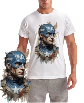 Nueva Con Etiquetas / Camiseta Capitán América Calidad Absorbente Foto 1 de 4