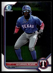2022 Bowman Chrome Luisangel Acuña Texas Rangers #BCP-72 - Picture 1 of 2