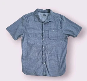 The North Face Herren Hemd Gr. XL Knopfleiste Kurzarm blau gestreift - Bild 1 von 10