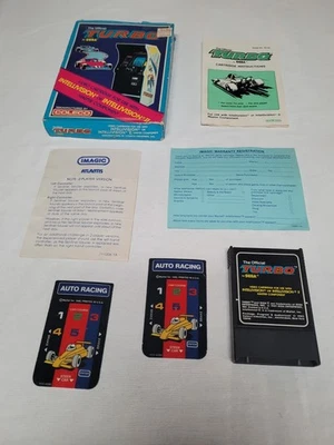 The Official Turbo by Sega for Intellivision & INTV II Coleco CIB w/Manual & Box - Image 1 of 4