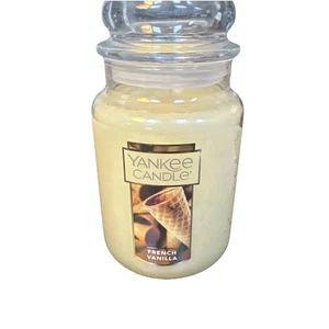 Yankee Candle French Vanilla Scented Classic 22oz Large Jar Single Wick Neu - Bild 1 von 5