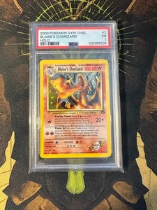 Pokemon Blaine's Charizard 2/132 Gym Challenge Holo Vintage PSA 1 - Picture 1 of 2