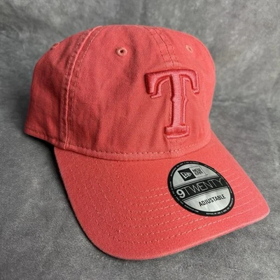 Texas Rangers New Era 9Twenty Hat Adjustable Red Pink Baseball MLB NEW - Image 1 of 4