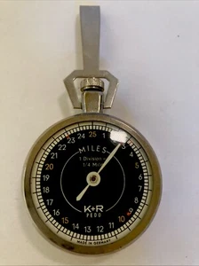 Vintage K + R pedometer up to 25 miles with 1/4 mile division - Picture 1 of 2