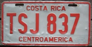 COSTA RICA Centroamerica TAXI License Plate - Difficult to obtain San Jose - Picture 1 of 2