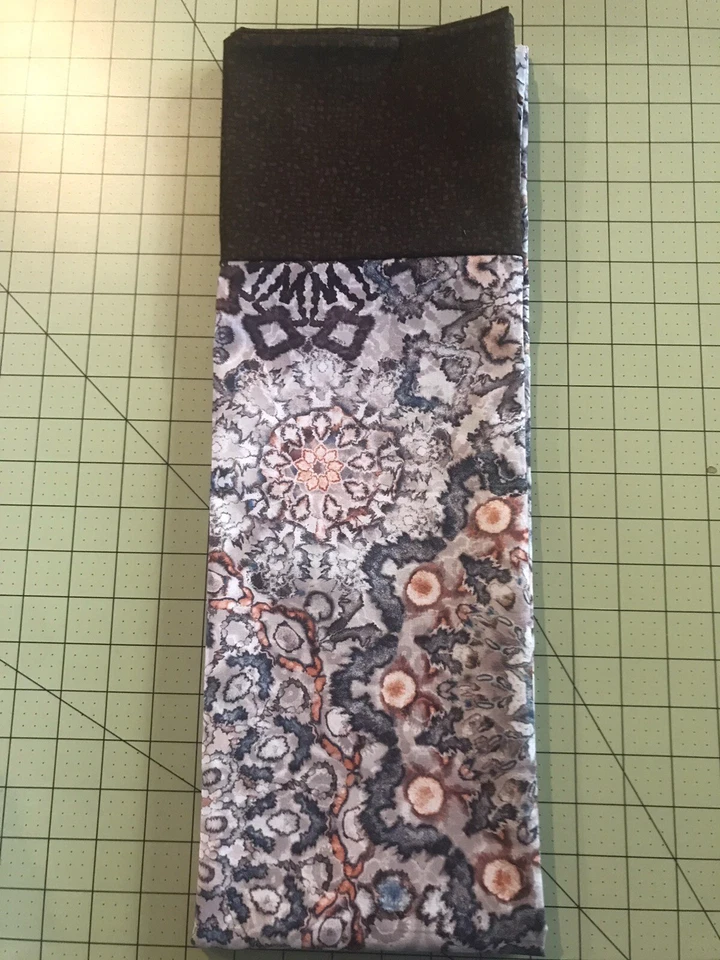 Funda de Almohada Mandalas Casera Algodón Marrón y Gris - Hecha a Mano, King Size Foto 1 de 1