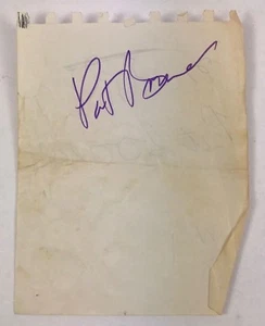 Pat Boone Autograph in Purple marker on 4.5" by 5.5" notepad paper - Picture 1 of 2