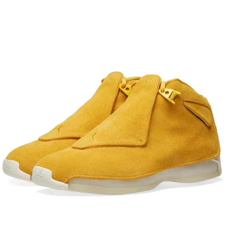 Nike Air Jordan 18 XVIII 2018 retro amarillo ocre talla 8. AA2494-701 Foto 1 de 1