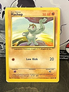 Pokemon TCG: Machop 52/102 (Unlimted Base Set) MP/HP Condition - Picture 1 of 2