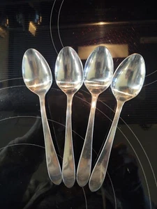 4 Retroneu KENT 18/8 Stainless Flatware Teaspoons 6" Stamped Minimalist Style - Picture 1 of 6