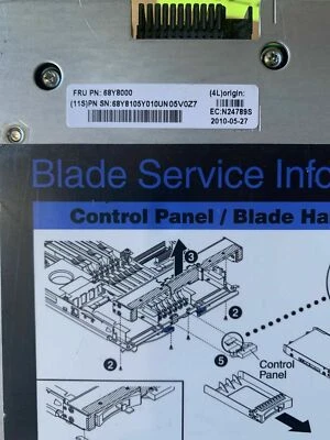 IBM BladeCenter HS22 1 x E5540 2.53GHz 7870-CTO Chassis P68Y8613 no memory= - Image 1 of 4