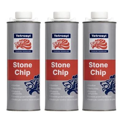 Tetrosyl White Stone Chip Underbody Underseal Protection 3 Litres Spray 1L x3