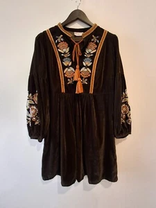 Bombay Paisley, embroidered dress/tunic, hippie boho, womens M, lovely! - Picture 1 of 4