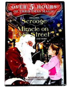 Scrooge & Miracle on 34th Street DVD Movie Over 5 Hours of Christmas Magic - Picture 1 of 2