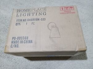 Capital Lighting Baker 1 Light Boce, Nickel/graine transparente - 646911BN-533