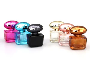 30ml Empty Glass Perfume Bottle - Reflective Oval Cap - Foto 1 di 18